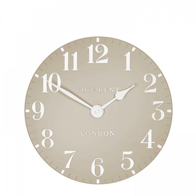 Thomas Kent 12'' Arabic Wall Clock Sand - CLOCKS - Beattys of Loughrea