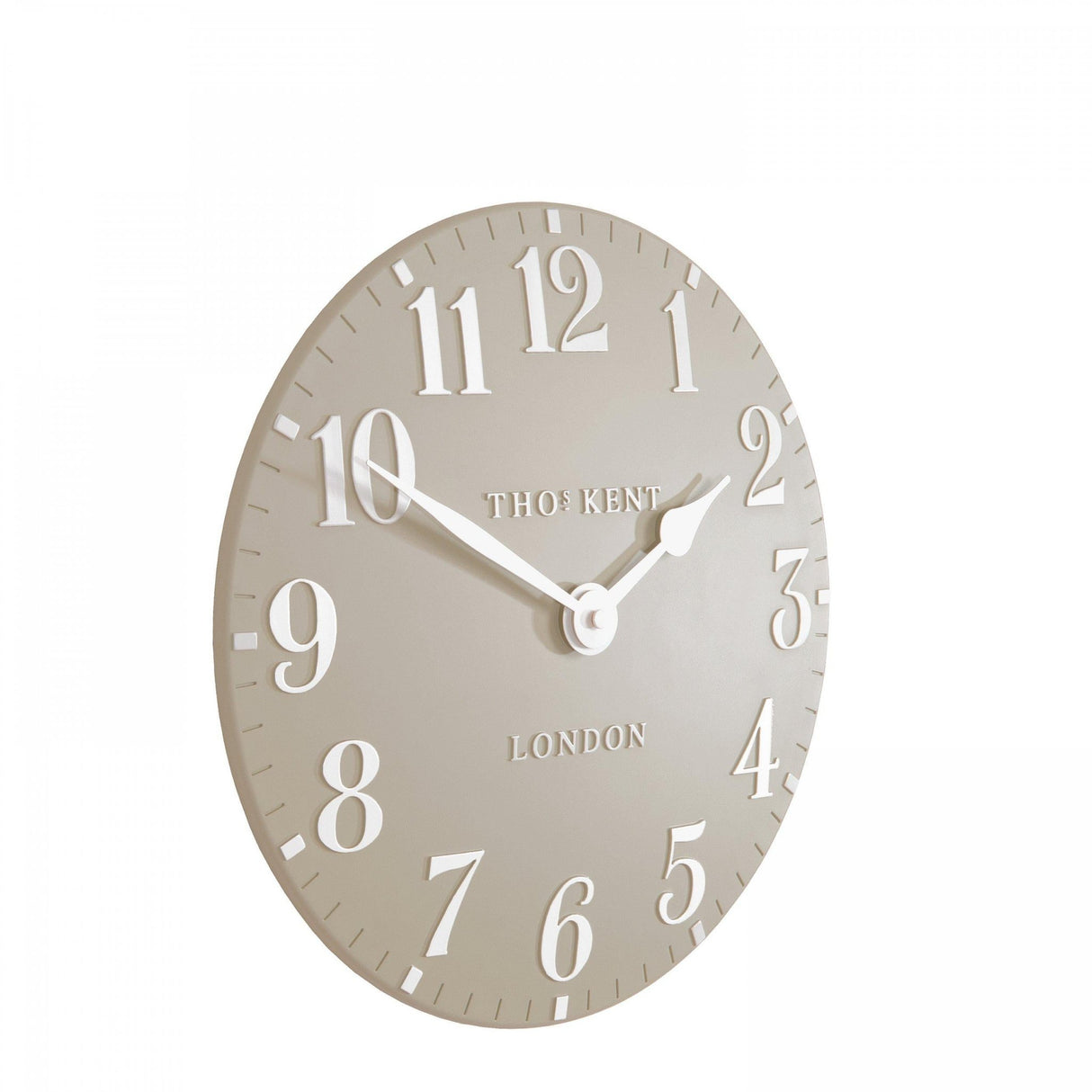 Thomas Kent 12'' Arabic Wall Clock Sand - CLOCKS - Beattys of Loughrea