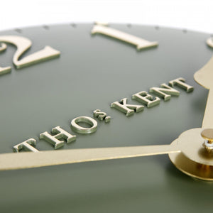 Thomas Kent 12" Arabic Wall Clock Lichen Green - CLOCKS - Beattys of Loughrea