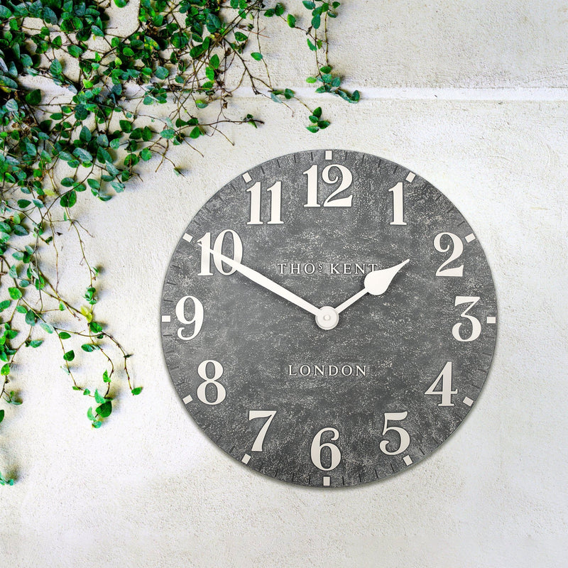 Thomas Kent 20" Outdoor Arabic Wall Clock Cement - CLOCKS - Beattys of Loughrea