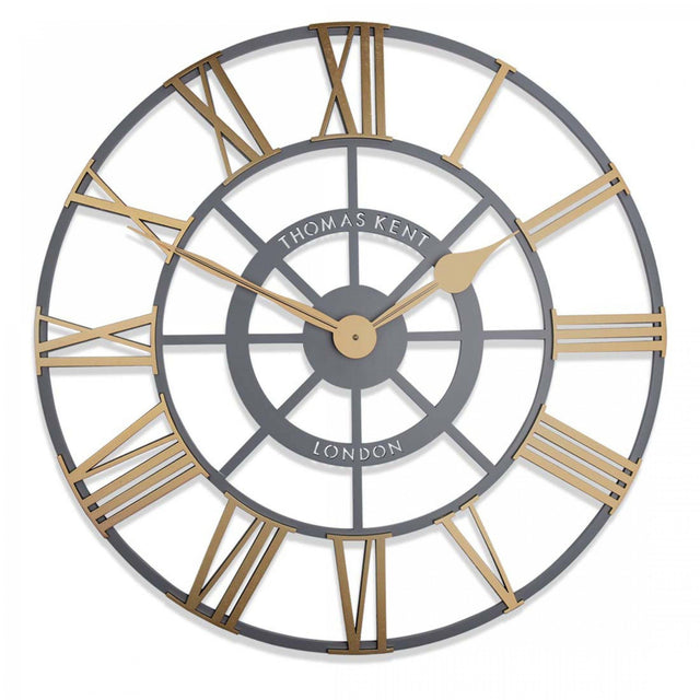 Thomas Kent 24" Evening Star Brass Wall Clock - CLOCKS - Beattys of Loughrea