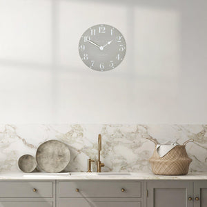 Thomas Kent 12" Arabic Wall Clock Dove Grey - CLOCKS - Beattys of Loughrea