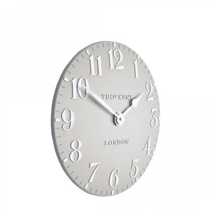Thomas Kent 12" Arabic Wall Clock Dove Grey - CLOCKS - Beattys of Loughrea
