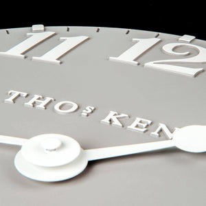 Thomas Kent 12" Arabic Wall Clock Dove Grey - CLOCKS - Beattys of Loughrea