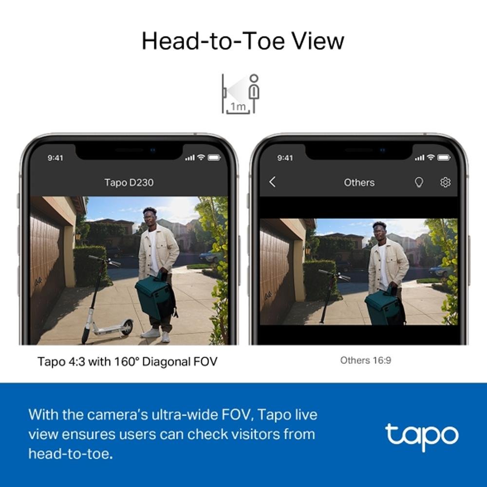 TP-Link Tapo Smart Battery Video Doorbell Camera Kit | Tapod230s1 - SECURITY CAMERA/ PRODUCTS - Beattys of Loughrea