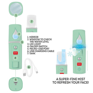 Legami SOS Miss Sprayer Mini Facial Mist Sprayer - Beattys of Loughrea | www.beattys.ie