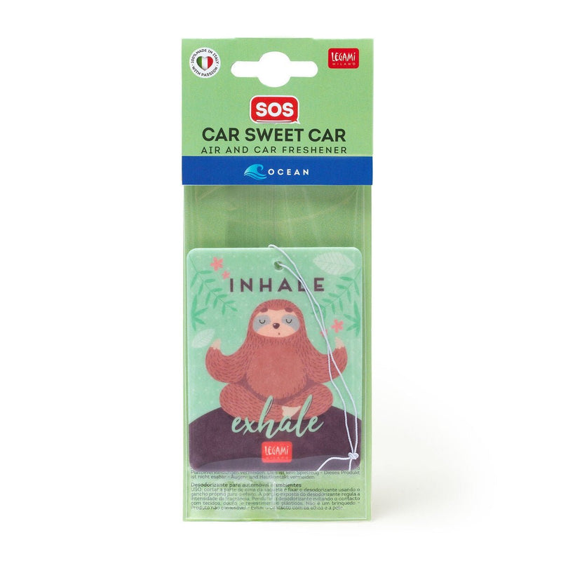 Car Sweet Car - Car Freshener - Sloth Inhale Exhale - GIFT BAGS - SCENTED - Beattys of Loughrea