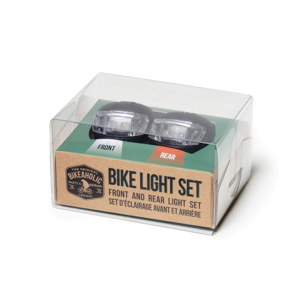 Legami 2pc Bike Light Set - Red & white - HELMETS/ SPARES/ ROAD SAFETY - Beattys of Loughrea
