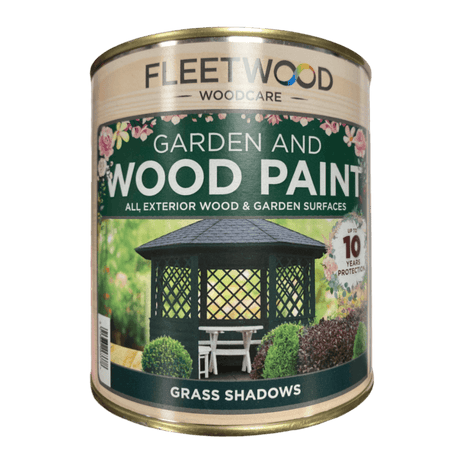 Fleetwood Superflex Garden & Wood Paint Grass Shadows 1Ltr - VARNISHES / WOODCARE - Beattys of Loughrea