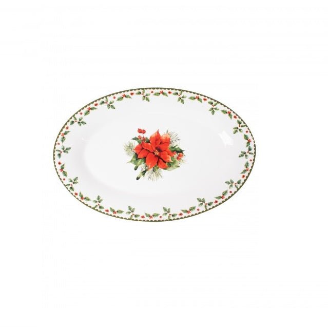 Christmas Holly 16" Serving Plate - GENERAL LOOSE WARE - Beattys of Loughrea