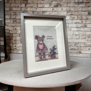 My Painted Bear Framed Print "Always Believe" Assorted - One Supplied - PICTURES, PAINTINGS - Beattys of Loughrea