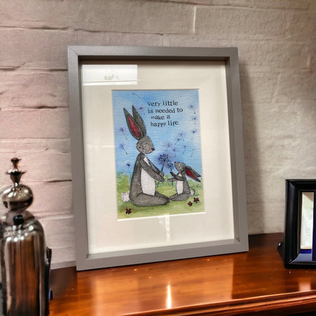 My Painted Bear Framed Print "A Happy Life" Assorted - One Supplied - PICTURES, PAINTINGS - Beattys of Loughrea