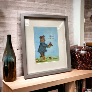 My Painted Bear Framed Print "Always with Me" Assorted - One Supplied - PICTURES, PAINTINGS - Beattys of Loughrea