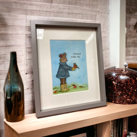 My Painted Bear Framed Print "Always with Me" Assorted - One Supplied - PICTURES, PAINTINGS - Beattys of Loughrea