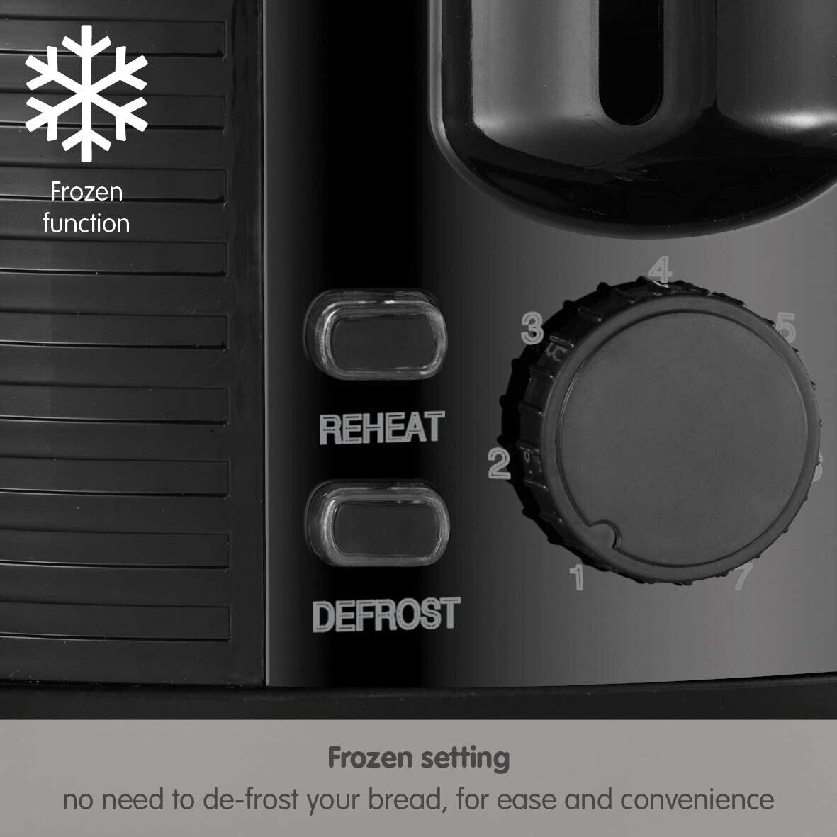 Russell Hobbs 2 Slice Groove Toaster - Black (26390) - TOASTERS - Beattys of Loughrea