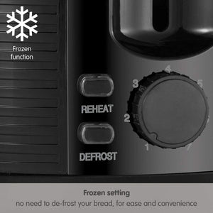 Russell Hobbs 2 Slice Groove Toaster - Black (26390) - TOASTERS - Beattys of Loughrea