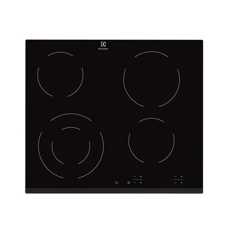 Electrolux 60cm 4 Zone Built-In Electric Hob Black | EHF6241FOK - HOBS FULL SIZE 4+ RINGS - Beattys of Loughrea