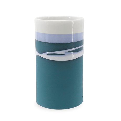 Paul Maloney Pottery Teal Stem Vase 350ml - GENERAL LOOSE WARE - Beattys of Loughrea