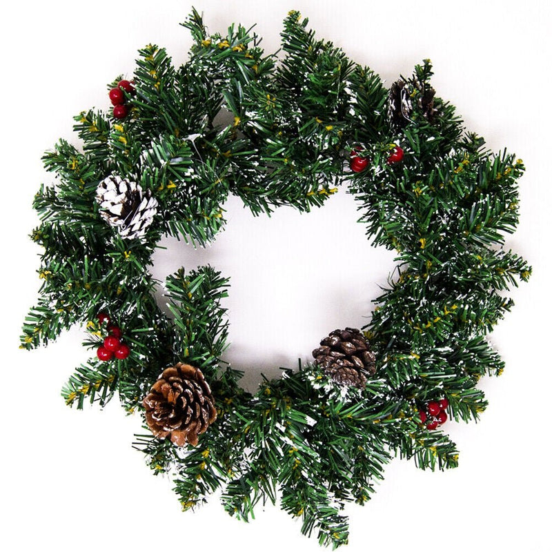 Outdoor Christmas Wreath Diameter 35cm - XMAS WREATHS - Beattys of Loughrea