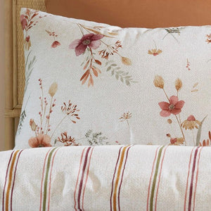 Catherine Lansfield Brushed Cotton Harvest Flowers Duvet Set - Kingsize - DUVET COVERS - Beattys of Loughrea