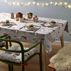 Catherine Lansfield Christmas Gnomes Wipe Clean 137x229 cm Table Cloth - APRON/GLOVE/TEXTILE - Beattys of Loughrea