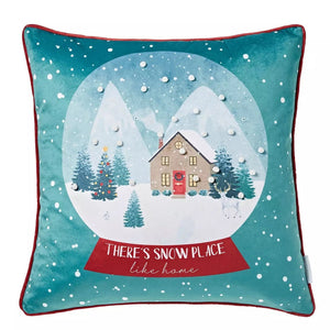 Catherine Lansfield Snow Place Like Home Cushion 45x45cm - CUSHIONS/COVERS - Beattys of Loughrea