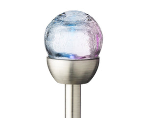 Set of 6 Crackle Glass Colour Changing Solar Lights - SOLAR / GARDEN ORNAMENTS - Beattys of Loughrea