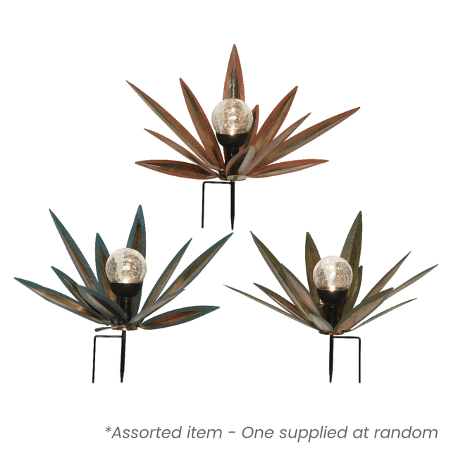 Spikey Iron Solar Stake Light - One Supplied - SOLAR / GARDEN ORNAMENTS - Beattys of Loughrea