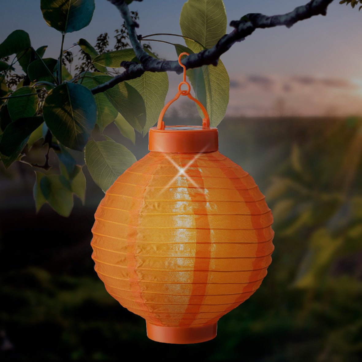 24cm Nylon Solar Lantern Assorted - One Supplied* - SOLAR / GARDEN ORNAMENTS - Beattys of Loughrea