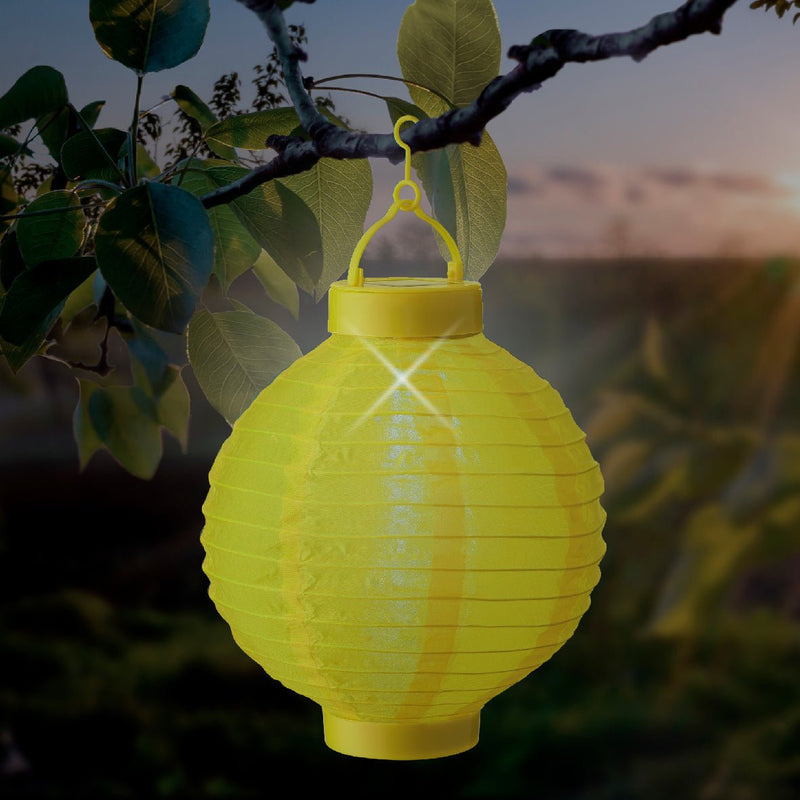 24cm Nylon Solar Lantern Assorted - One Supplied* - SOLAR / GARDEN ORNAMENTS - Beattys of Loughrea