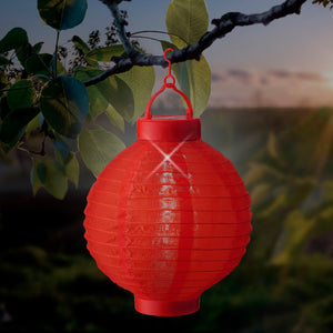 24cm Nylon Solar Lantern Assorted - One Supplied* - SOLAR / GARDEN ORNAMENTS - Beattys of Loughrea