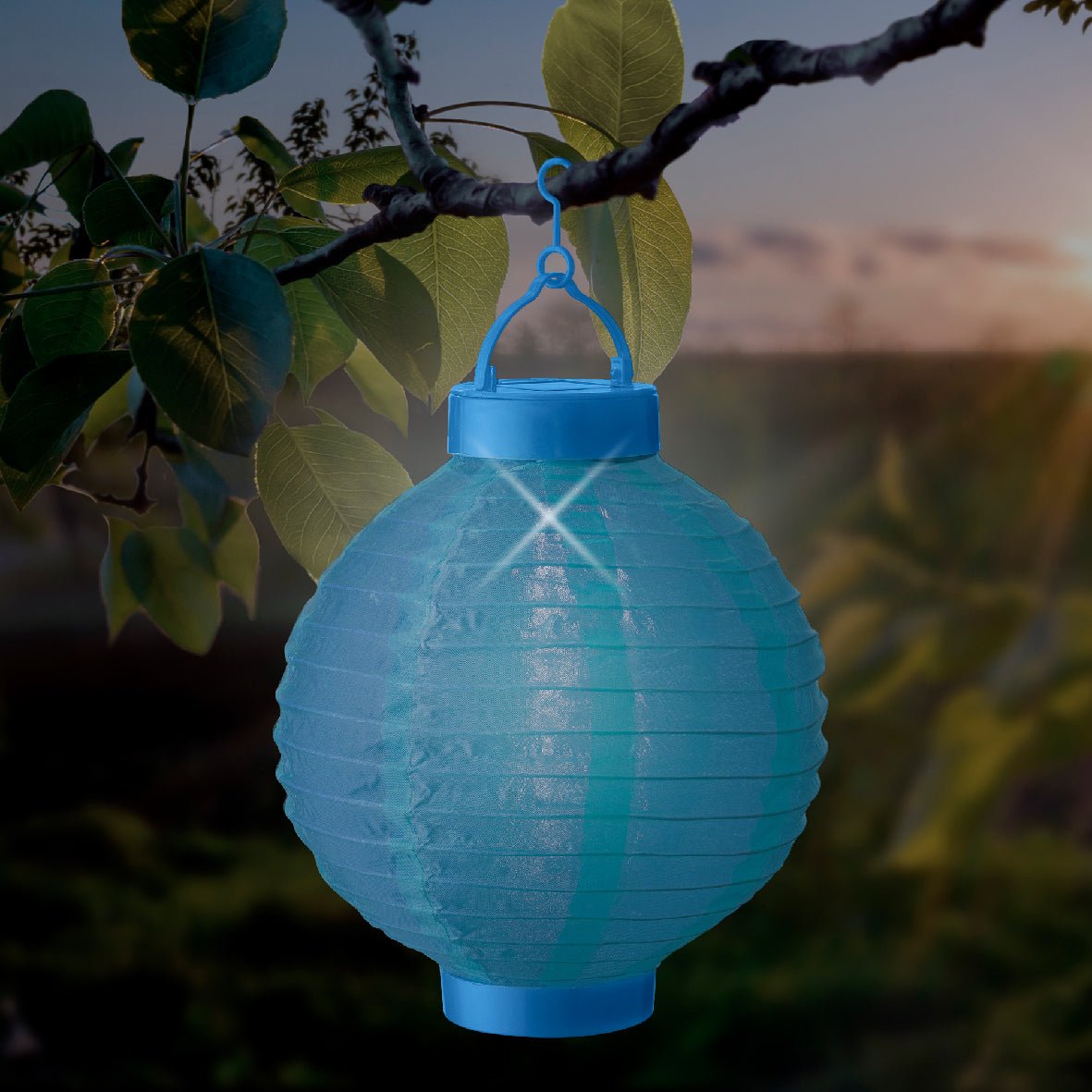 24cm Nylon Solar Lantern Assorted - One Supplied* - SOLAR / GARDEN ORNAMENTS - Beattys of Loughrea