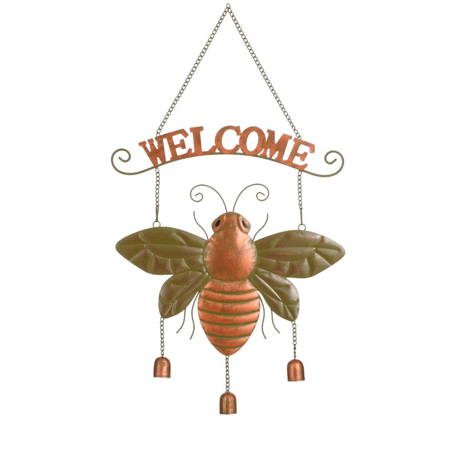 Copper Bee Wall Decoration 42 x 72.5cm - SOLAR / GARDEN ORNAMENTS - Beattys of Loughrea