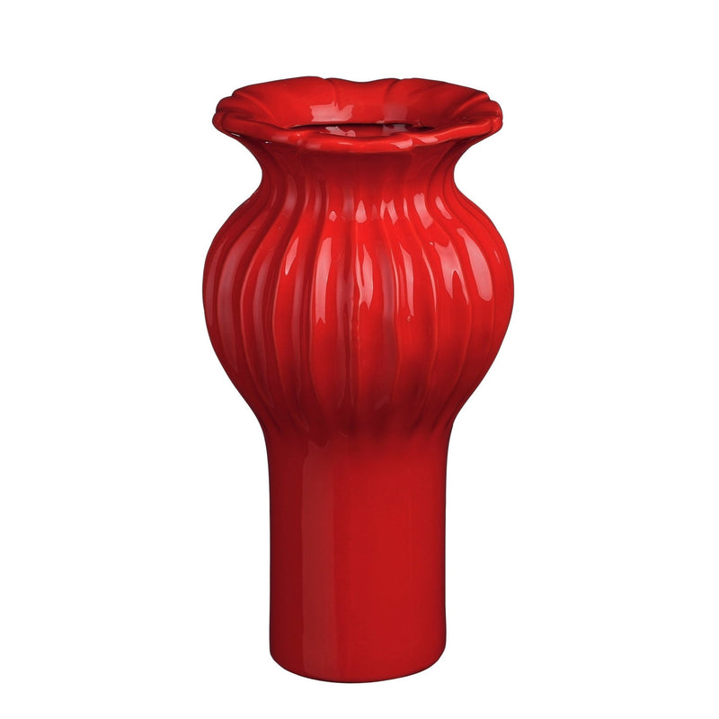 Felipe Red Vase 30 x 16cm - POTTED PLANTS - DRY ORNAMENTAL - Beattys of Loughrea