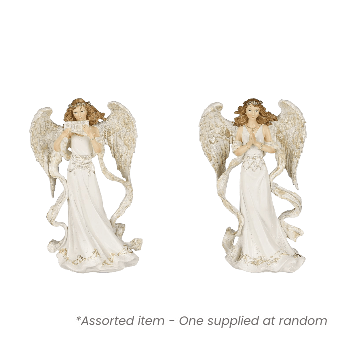 Champagne Angel Assorted 23cm - One Supplied - XMAS DECORATIONS - Beattys of Loughrea