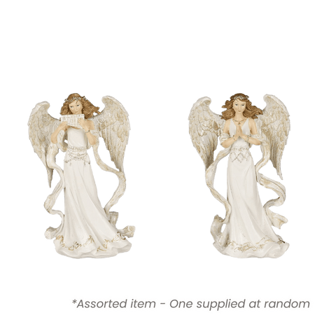 Champagne Angel Assorted 23cm - One Supplied - XMAS DECORATIONS - Beattys of Loughrea