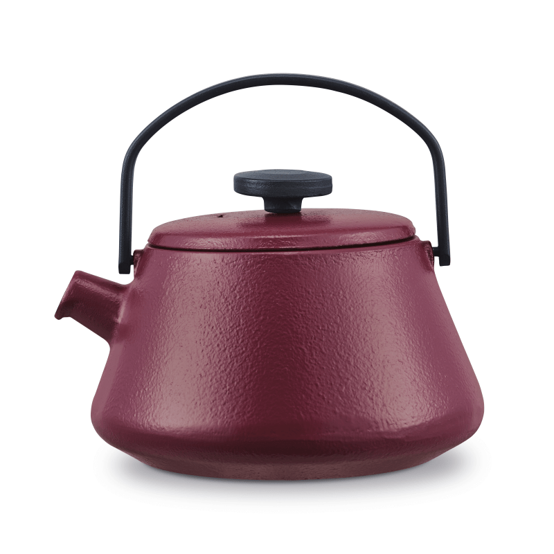 Brabantia T-Time Aubergine Red 12cm Teapot - COOKWARE - CAST IRON - Beattys of Loughrea