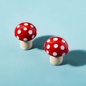 Red Mushroom Salt And Pepper Set - GENERAL LOOSE WARE - Beattys of Loughrea