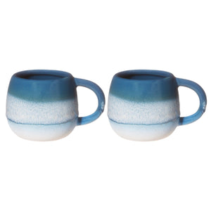 Mojave Glaze Espresso Blue Mug - Set Of 2 - MUG SETS - Beattys of Loughrea