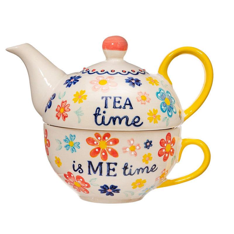 Folk Floral Tea For One - GENERAL LOOSE WARE - Beattys of Loughrea