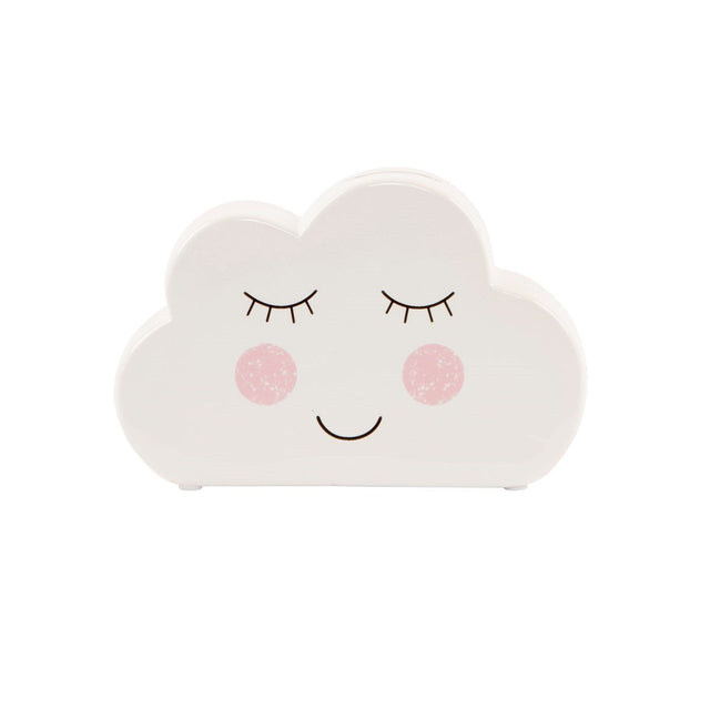 Sweet Dreams Cloud White Money Bank - ORNAMENTS - Beattys of Loughrea