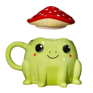 Fergus Frog Mug With Mushroom Lid - MUG SETS - Beattys of Loughrea