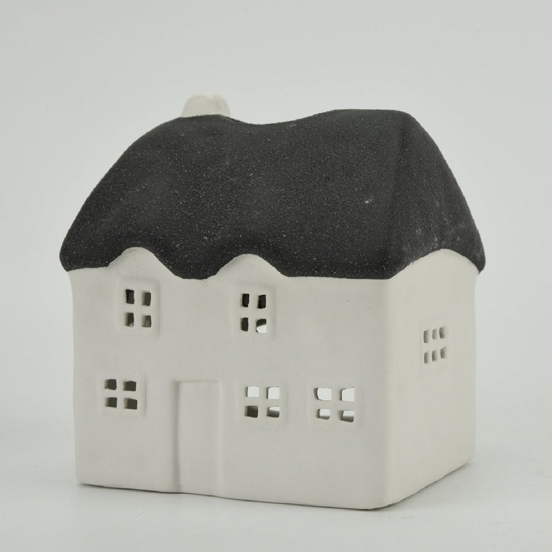 Thatched Cottage Tealight Holder 13cm - ORNAMENTS - Beattys of Loughrea