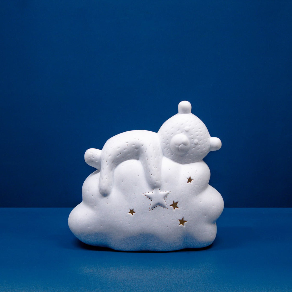 3D Ceramic Table Lamp Sleepy Teddy - TABLE/BEDSIDE LAMPS - Beattys of Loughrea