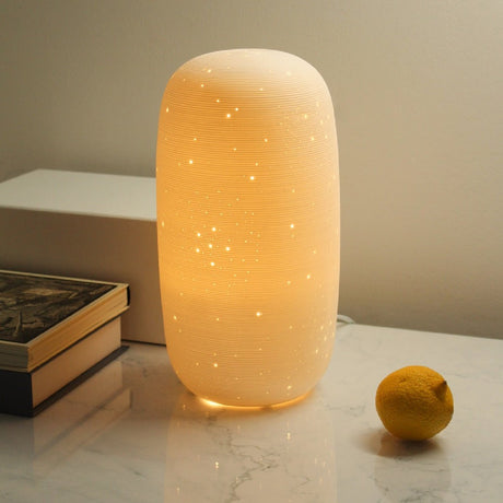 Ceramic Lamp – Starry Tall 26cm - TABLE/BEDSIDE LAMPS - Beattys of Loughrea