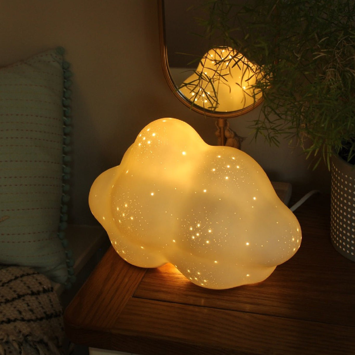 3D Ceramic Cloud Nine Lamp - TABLE/BEDSIDE LAMPS - Beattys of Loughrea