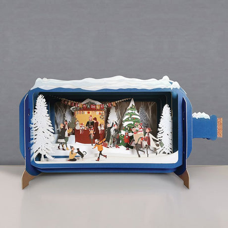 Message in a Bottle 3D Card Christmas Market XMIB073 - Beattys of Loughrea | www.beattys.ie