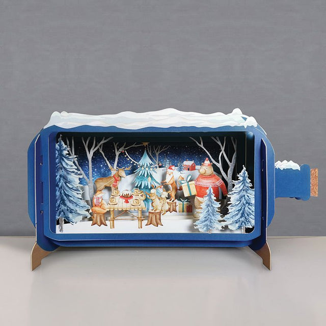 Message in a Bottle 3D Card Winter Feast XMIB083 - CARD/GIFTWRAP/GIFTBAGS - Beattys of Loughrea