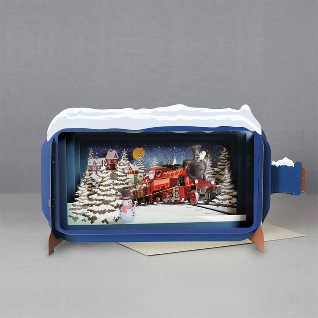 Message in a Bottle 3D Card Santa Express XMIB056 - CARD/GIFTWRAP/GIFTBAGS - Beattys of Loughrea