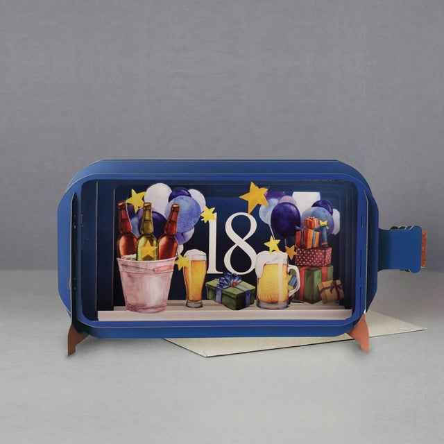 Message in a Bottle 3D Card 18th Birthday MIB096 - CARD/GIFTWRAP/GIFTBAGS - Beattys of Loughrea